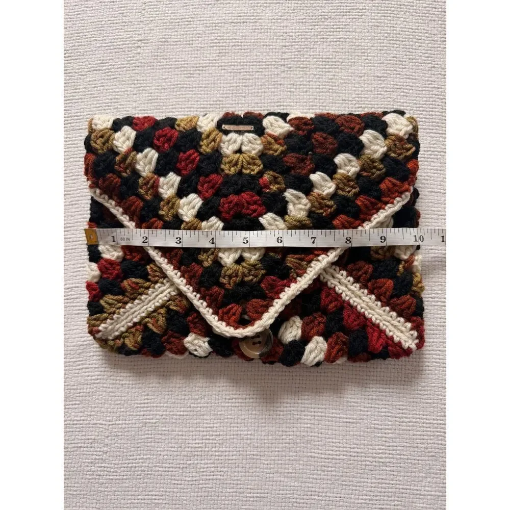 HANDMADE by Knotty Twins Crochet Granny Square Book Bible Cover smut reading